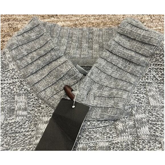 NWT Method Gray Heather Mens Pullover Cowl Sweater Size XL - Picture 8 of 8